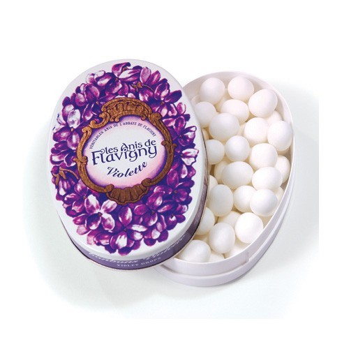 Boîte ovale - Bonbons Violette 50g